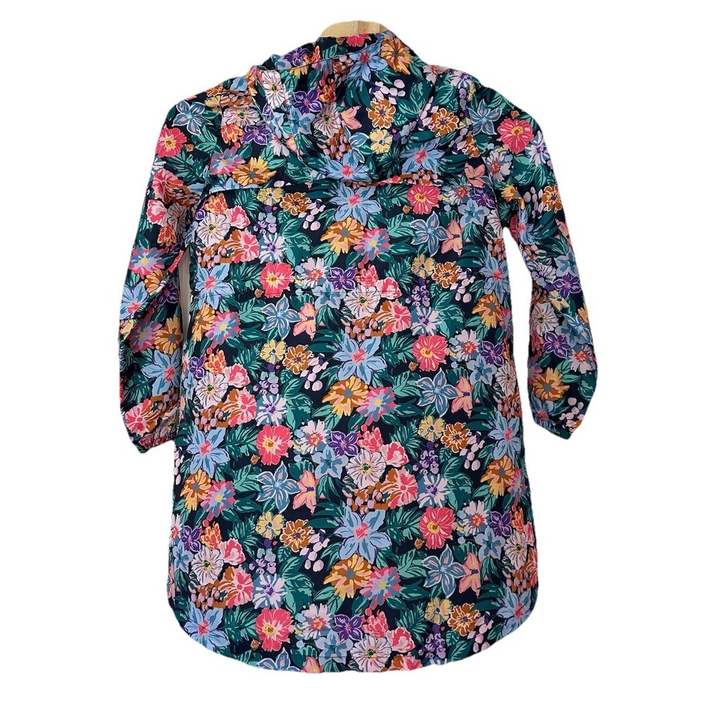 Vera Bradley Women's Floral Colorful Rain Jacket Size M Spring Bloomcore Flowers - Picture 2 of 16